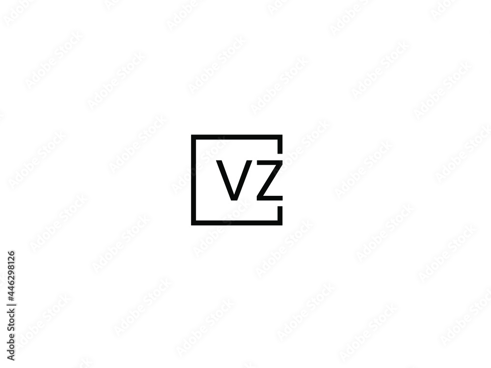 VZ Letter Initial Logo Design Vector Illustration VZ Letter Initial Logo Design Vector Illustration