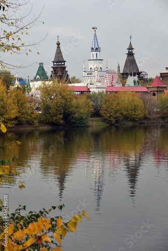 Photography Architecture of Ismailovo manor in Moscow.  Popular landmark.