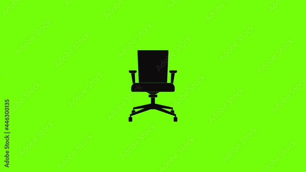 Computer armchair icon animation Computer armchair icon animation