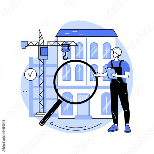 Building regulations abstract concept vector illustration.
