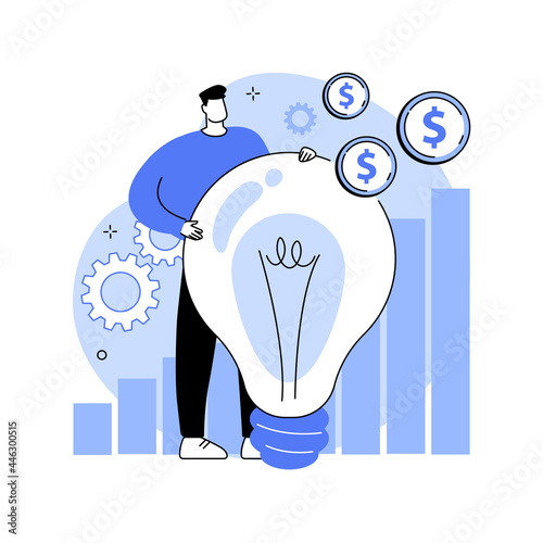 Intellectual capital abstract concept vector illustration.