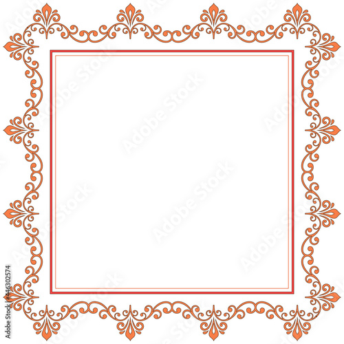 Vintage set of vector horizontal, square and round elements. Different elements for backgrounds, frames and monograms. Classic patterns. Set of vintage patterns