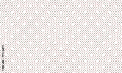 White luxury background with small pearls and rhombuses. Seamless vector illustration. 