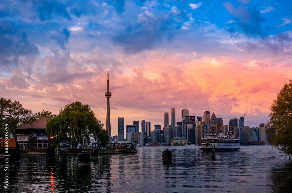 Transition of colors in Toronto
