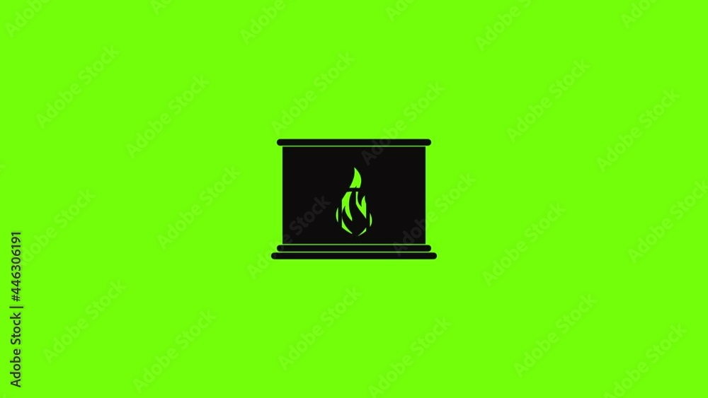 Fireplace icon animation Fireplace icon animation