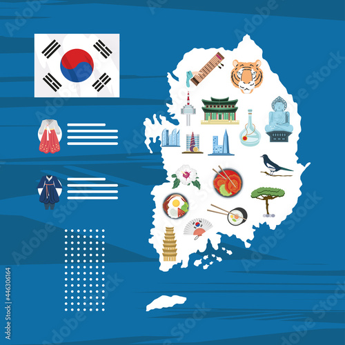 map of korea