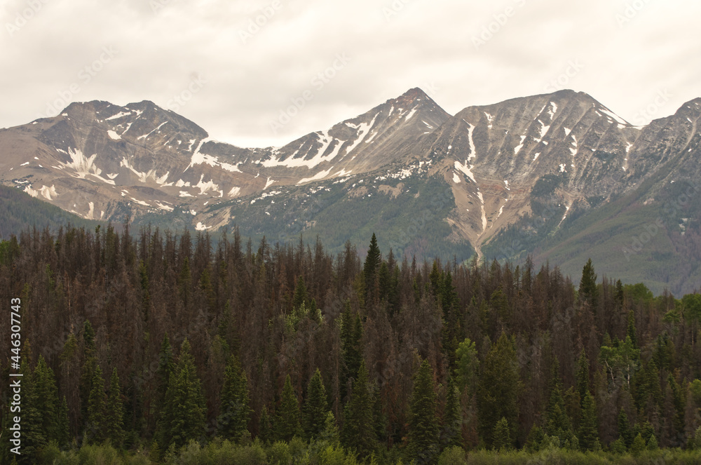 Parts of Pyramid Mountain on a Cloudy Evening Parts of Pyramid Mountain on a Cloudy Evening