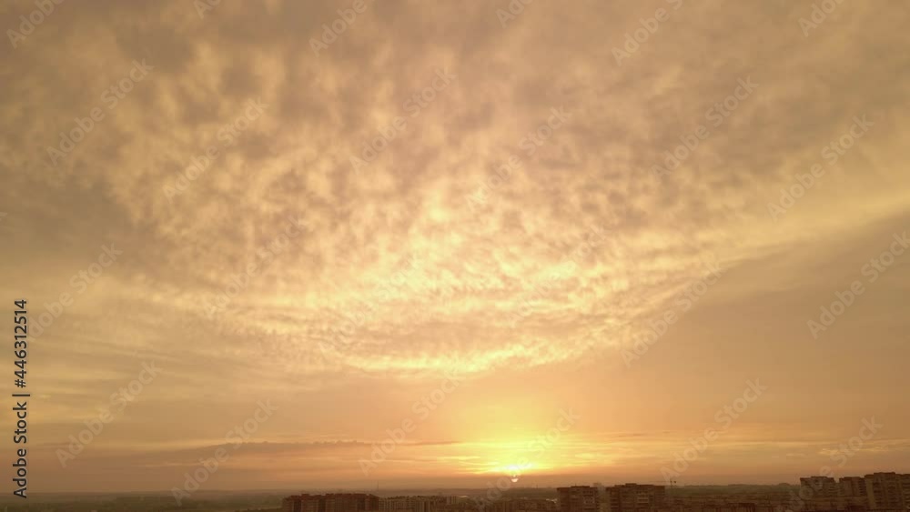 dolly shoot moving forward by sunset sky orange clouds dolly shoot moving forward by sunset sky orange clouds