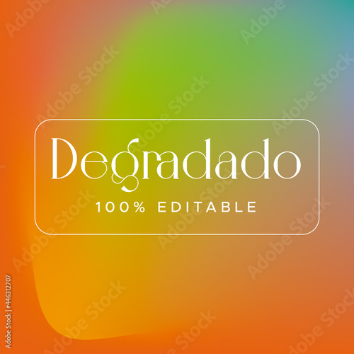 Degradado psicodélico editable. Colores abstractos. Fondo abstracto. Degradado estético.  