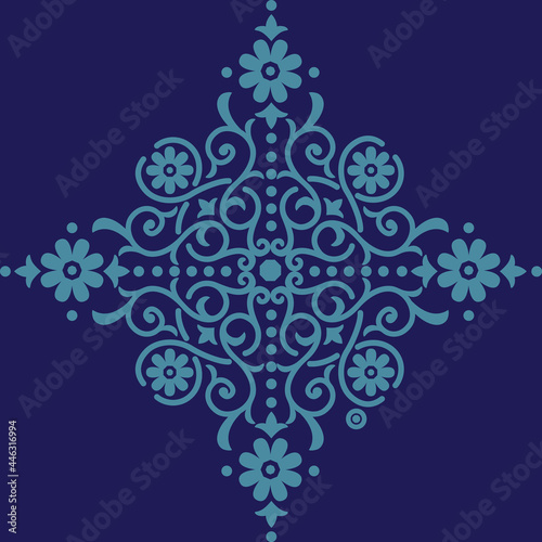 Santorini medallion placement design element for t-shirts