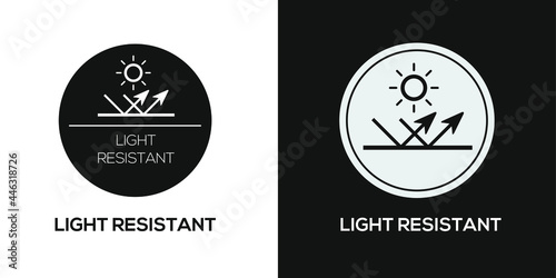 Creative (Light resistant) Icon ,Vector sign.