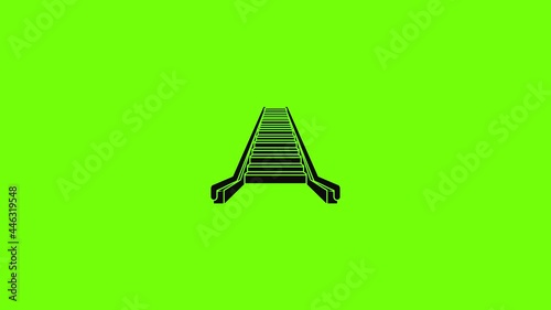 Escalator icon animation photo