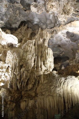 View of Thien Cung caves at Ha Long Bay, Vietnam photo