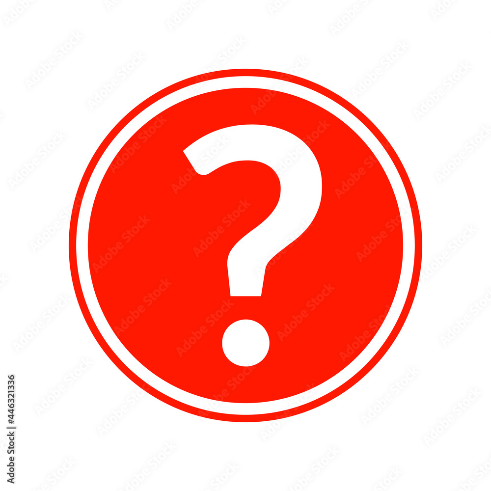 Question mark icon. FAQ circle button or sign. Vector illustration. Question mark icon. FAQ circle button or sign. Vector illustration.
