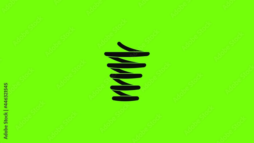 Spiral spring icon animation