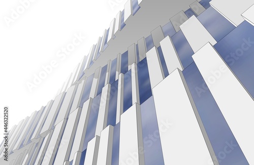 modern architecture building 3d rendering