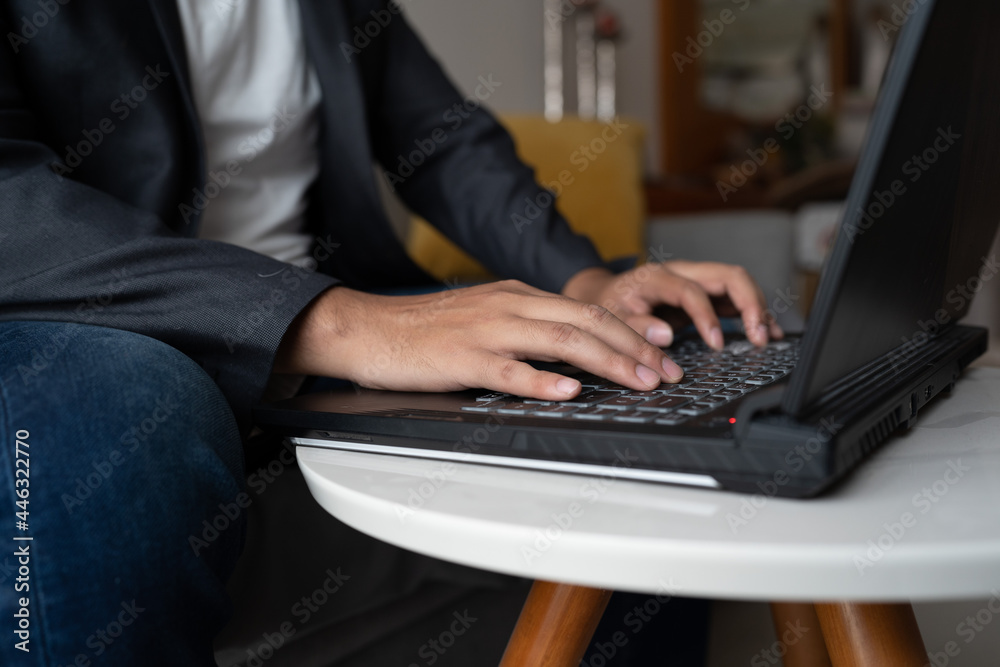 businessman working on laptop businessman working on laptop