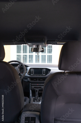 interior of modern car