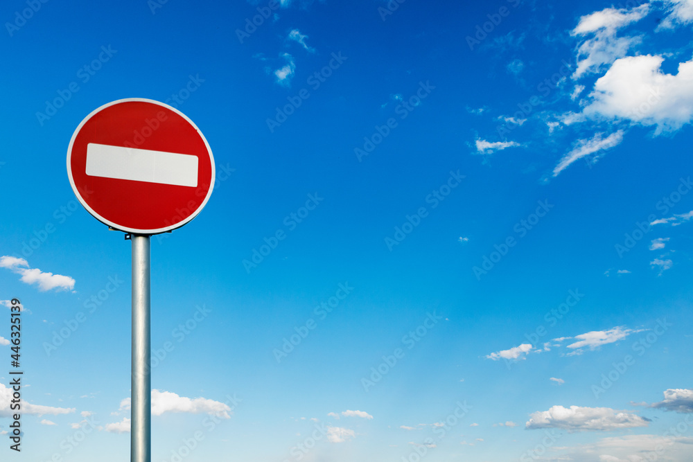 no entry sign against the sky no entry sign against the sky