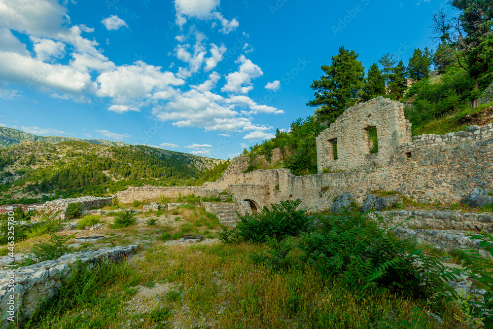 Old Town Stolac is located on the hill above city of Stolac, Bosnia and Herzegovina.