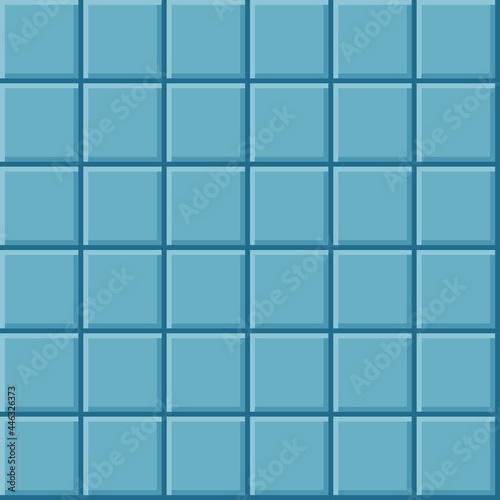 Abstract background pattern. Tiles background. Blue tile's vector texture. 