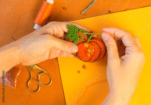 Fototapet DIY present for halloween and thanksgiving day