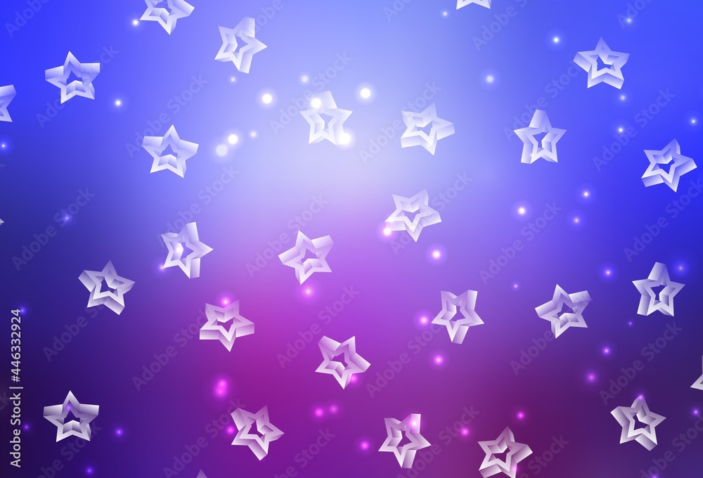 Light Blue, Red vector template with sky stars. Light Blue, Red vector template with sky stars.