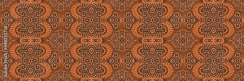 Abstract Ethnic Vector Seamless Pattern. Trendy boho tile. African textile design. Scandinavian ornament. Perfect for wallpaper, cloth, wrapping paper and other endless fill.