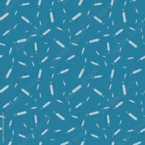 A vaccine syringes seamless vector toss pattern