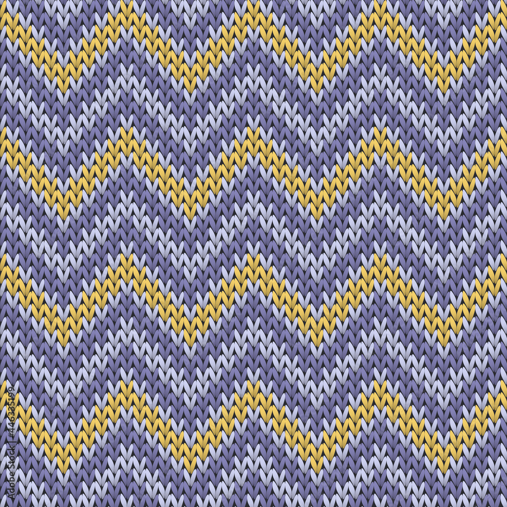 Natural chevron stripes knitted texture geometric