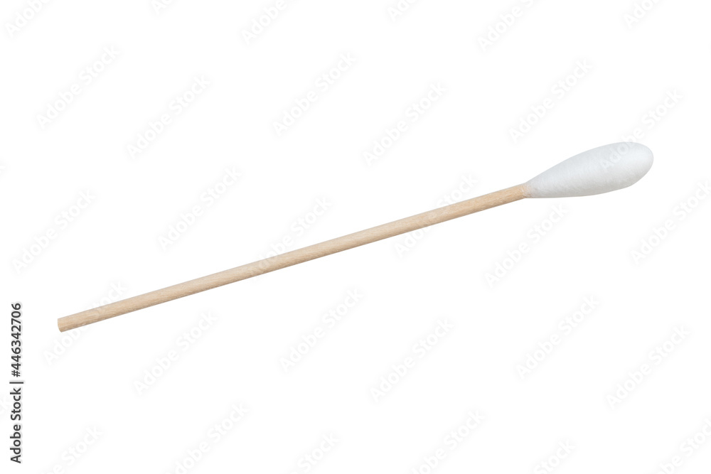 sterile cotton stick isolated on white background sterile cotton stick isolated on white background