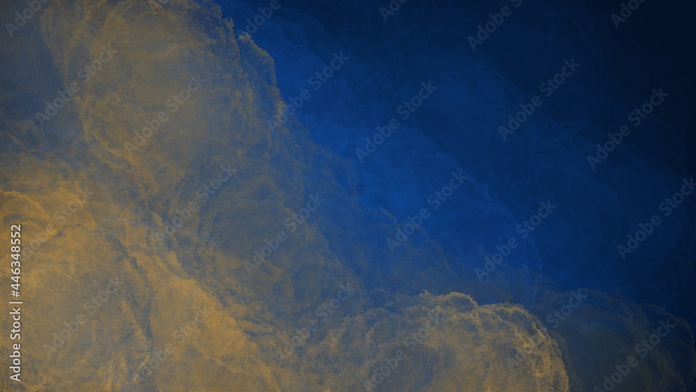 water surface background with dark blue color and yellow for website background, flyer, banner, or poster.