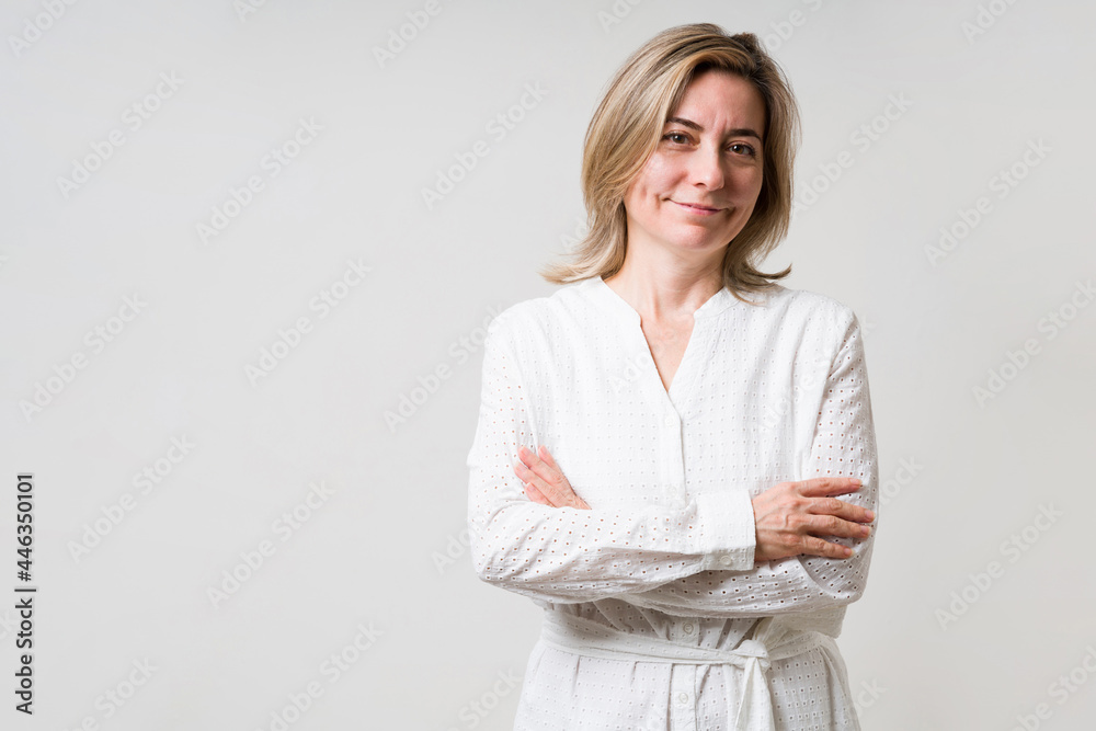 Happy older woman looking at the camera Happy older woman looking at the camera