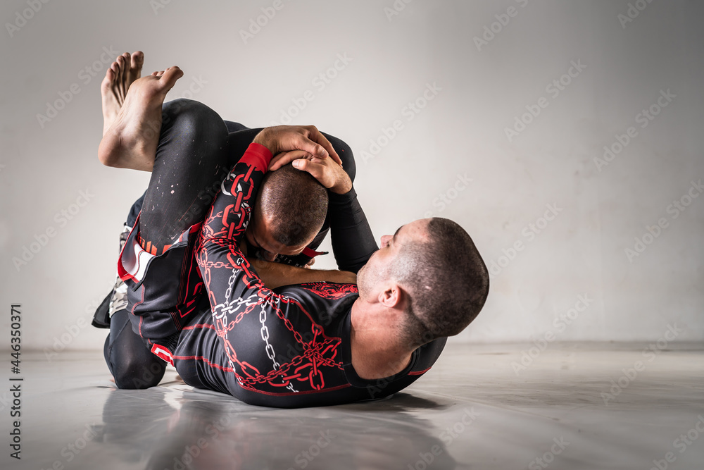 Jiujitsu Submission Hold Stock Photo - Download Image Now - Chokehold,  Jujitsu, Choking - iStock