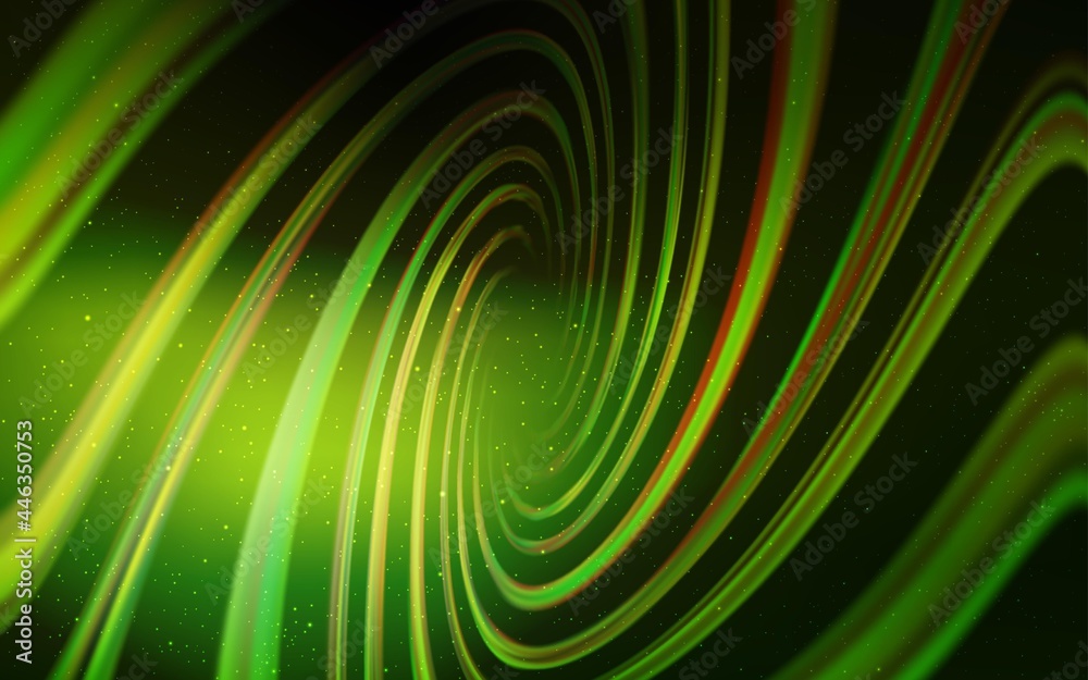 Light Green vector pattern with night sky stars. Light Green vector pattern with night sky stars.