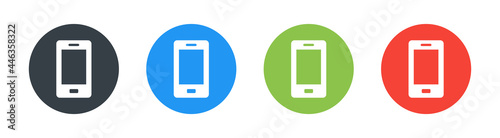 Smartphone, phone, cellphone icon vector illustration.