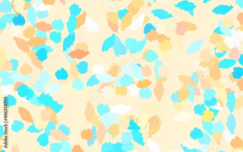 Light Blue, Yellow vector pattern with random forms.