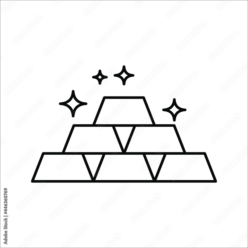 Gold Icon. Business Trading Finance Trade sign. Vector illustration Gold Icon. Business Trading Finance Trade sign. Vector illustration