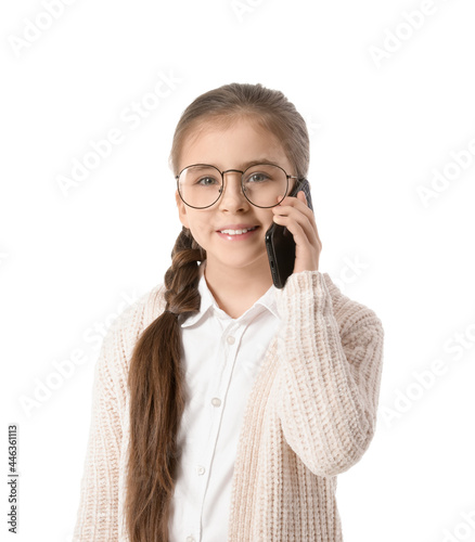 Cute little businesswoman t...