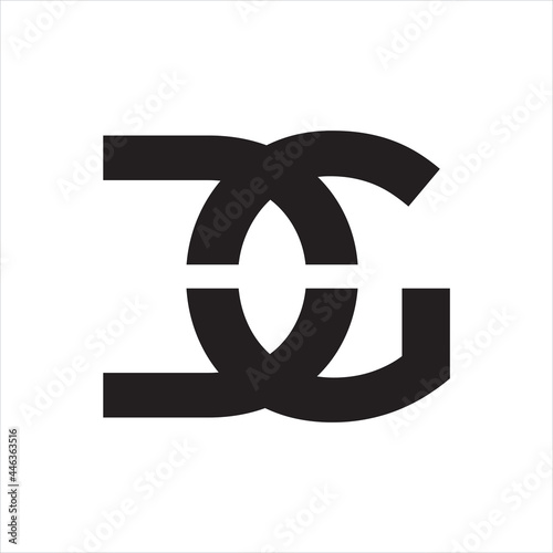 creative simple logo design initial DG