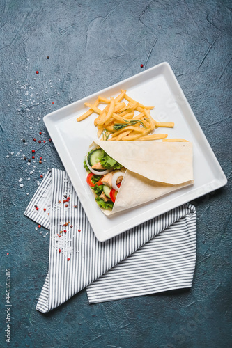 Delicious chicken shawarma ...