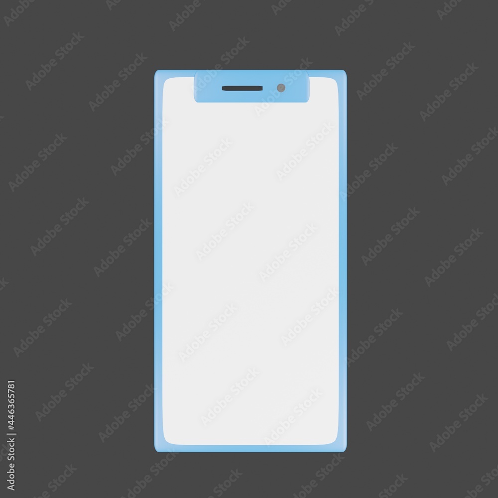 Light Blue smartphone cellphone Illustration icon Light Blue smartphone cellphone Illustration icon