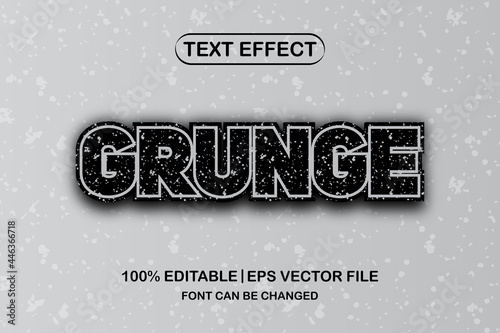 grunge 3d editable text effect