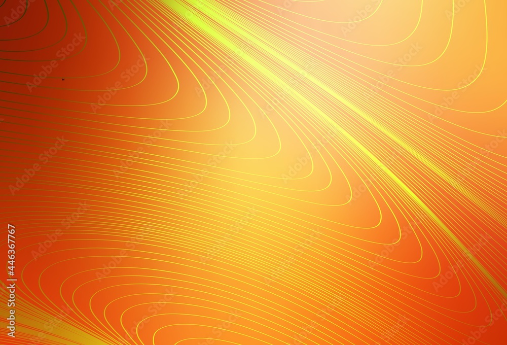 Light Red, Yellow vector background with lines. Light Red, Yellow vector background with lines.