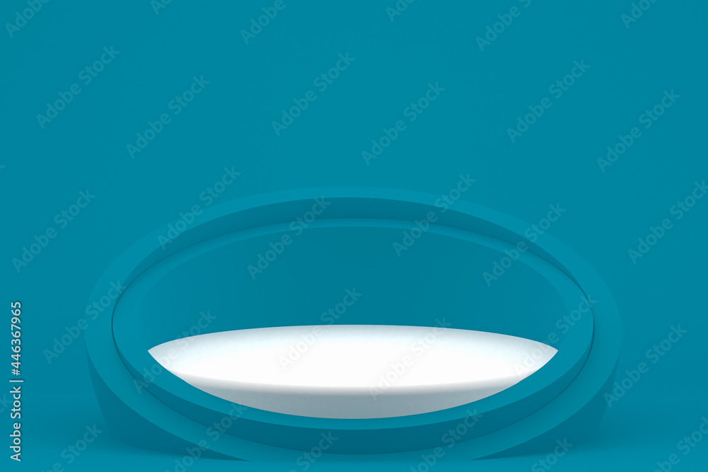Podium minimal on c1 background for cosmetic product presentation Podium minimal on c1 background for cosmetic product presentation