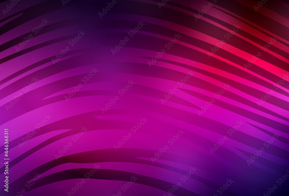 Dark Pink vector texture with curved lines. Dark Pink vector texture with curved lines.