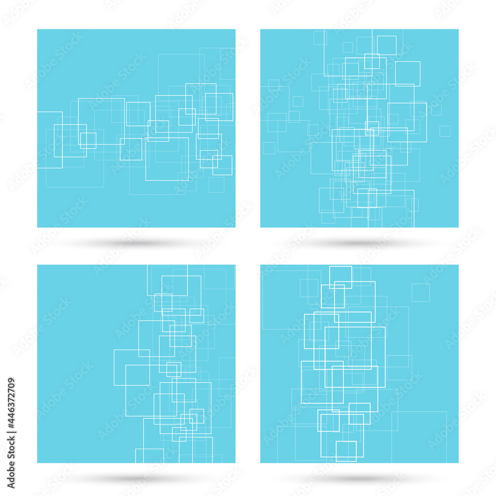 Obraz premium Set of vector abstract backgrounds