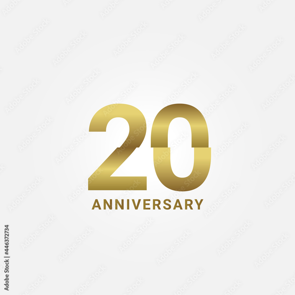 20 Years Anniversary Celebration Vector Template Design Illustration 20 Years Anniversary Celebration Vector Template Design Illustration