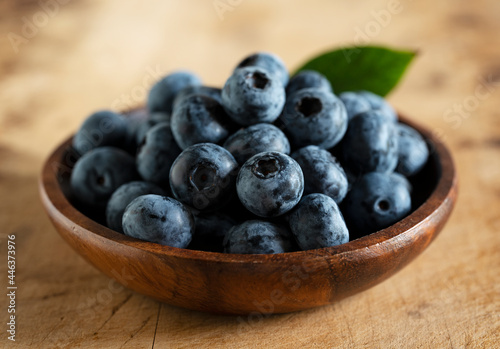 Wallpaper Mural Blueberries on an old wooden table. Torontodigital.ca
