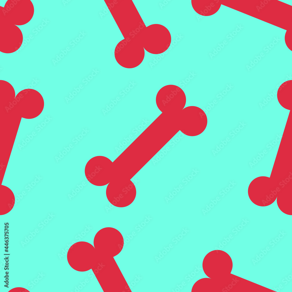 Seamless pattern tile with bone shapes. Seamless pattern tile with bone shapes.